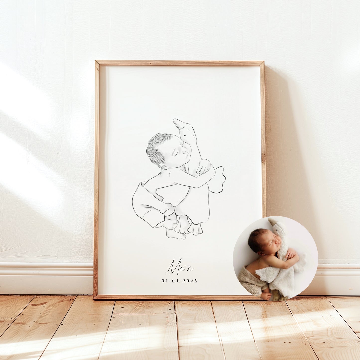 Lijntekening Baby