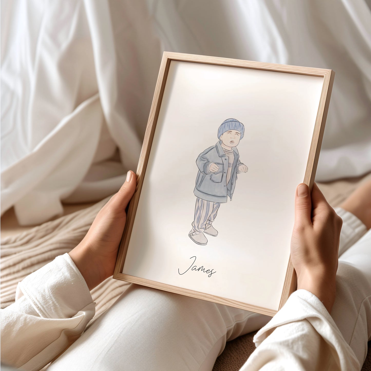Waterverf Lijntekening Peuter