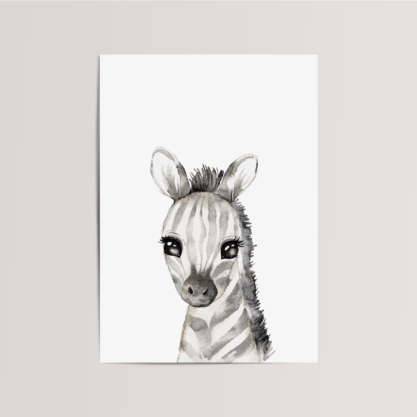 Baby Zebra Nursery Print