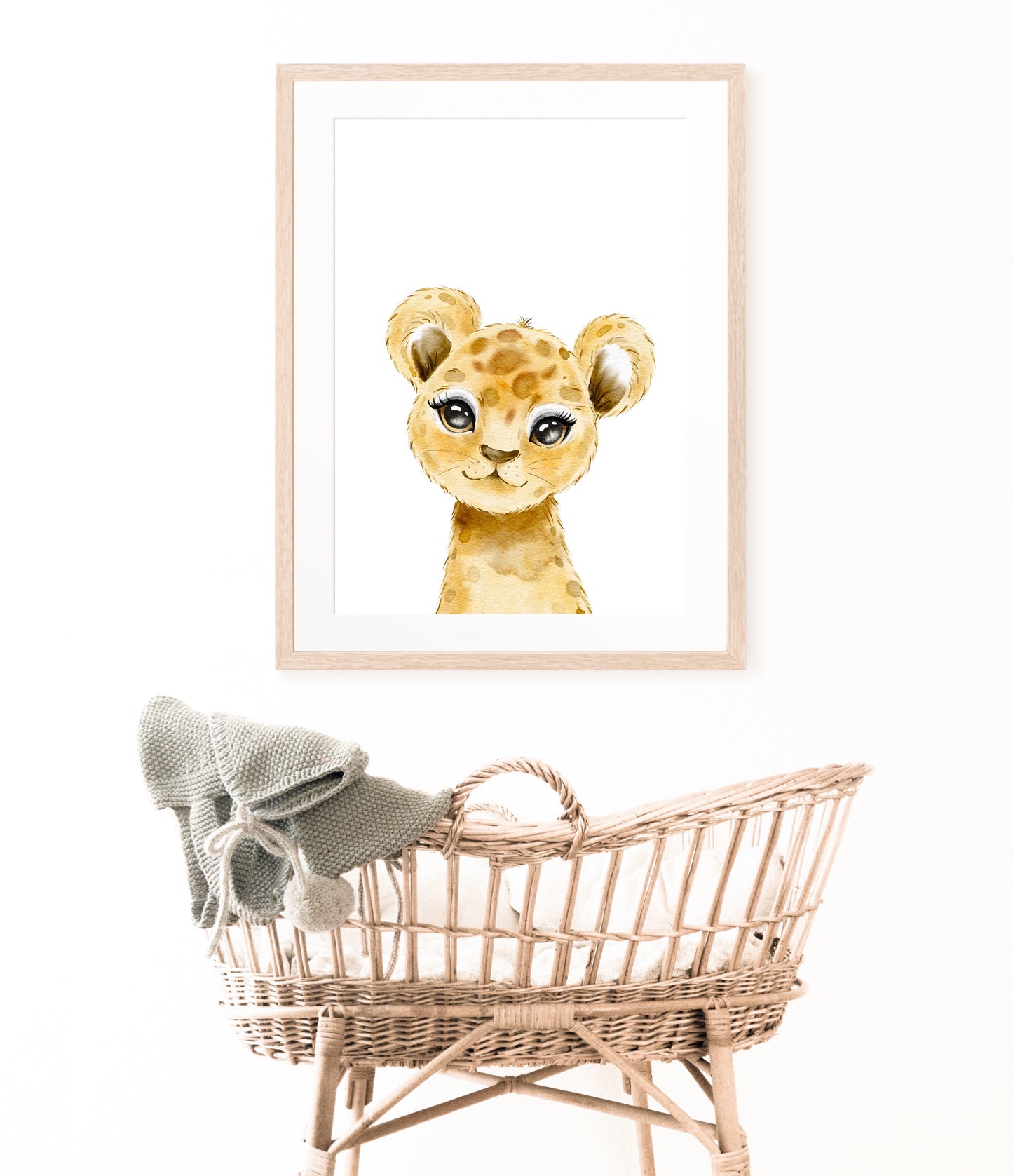 Baby Lion Nursery Print