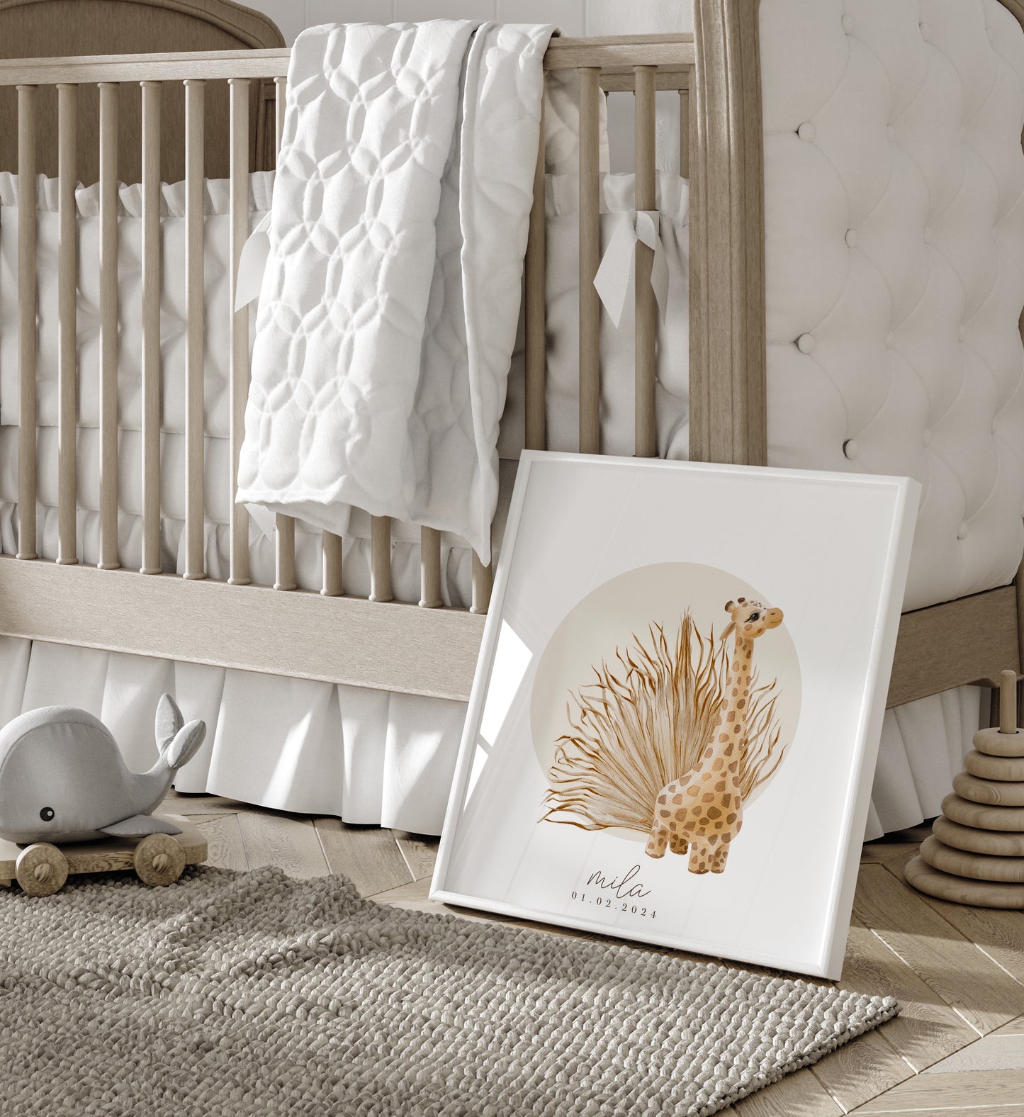 Gepersonaliseerde Boho Naam Kinderkamer Print