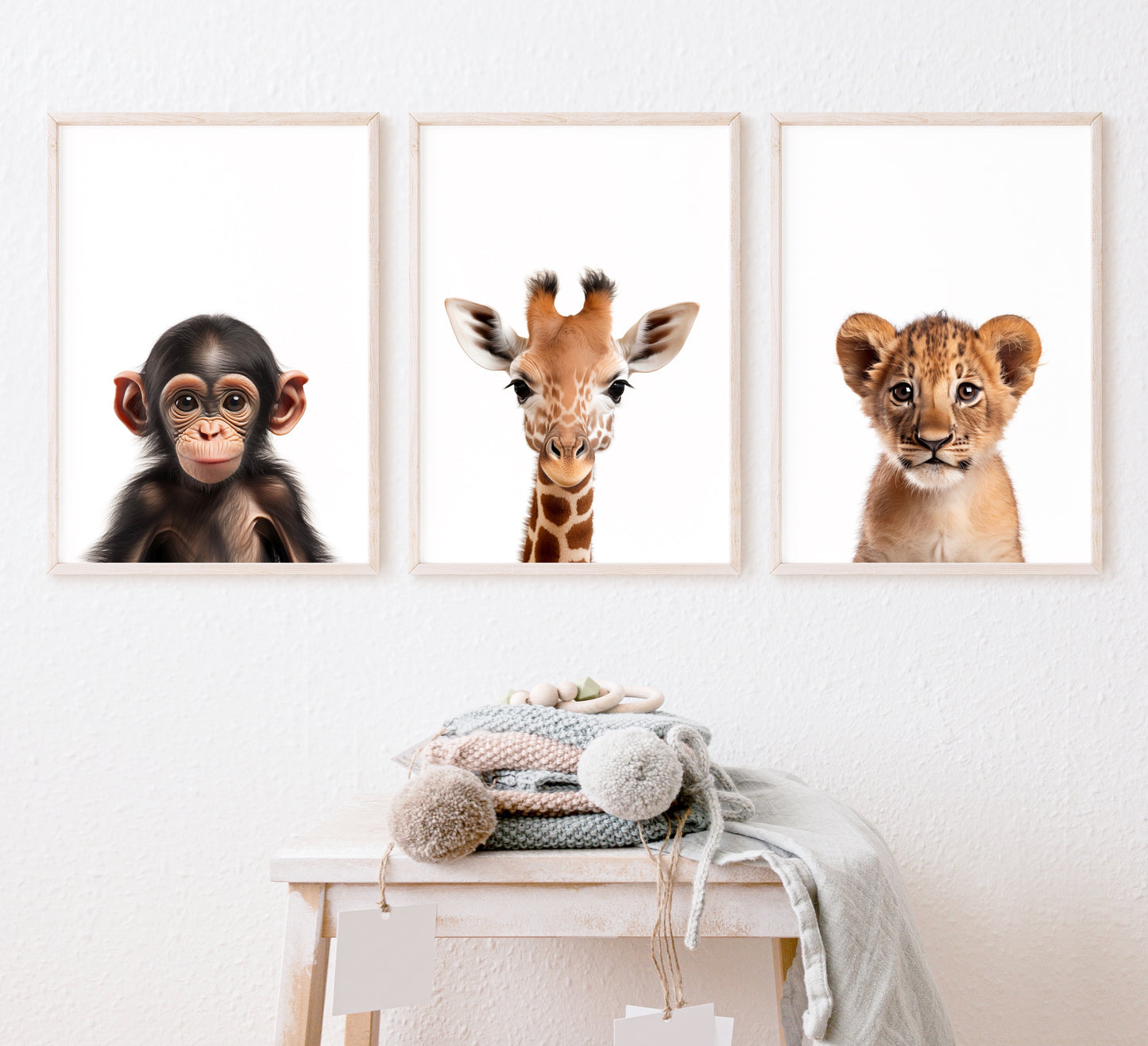 Set of 6 Baby Animals Nursery Prints