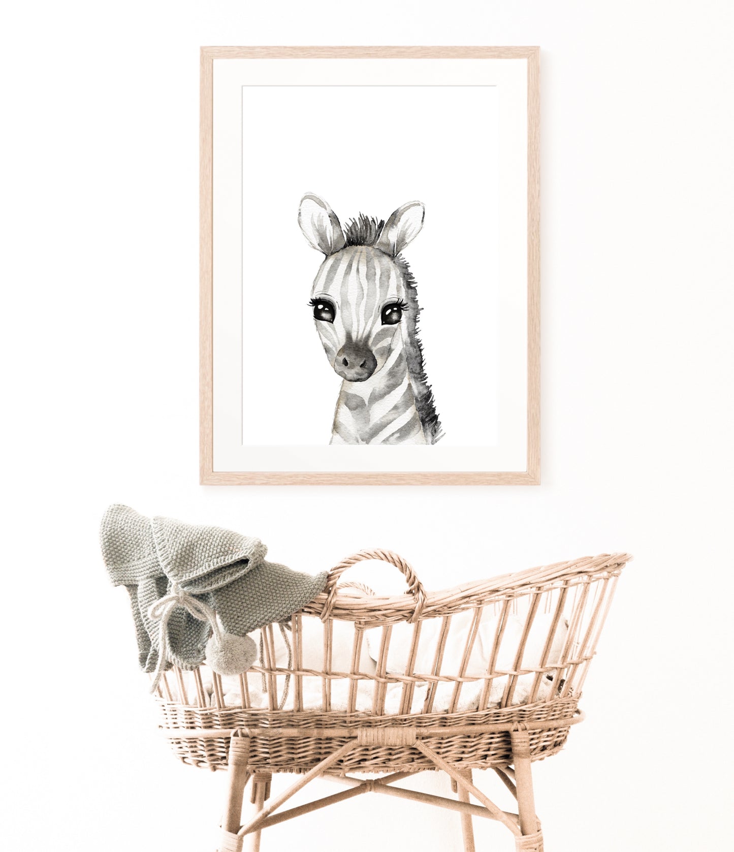 Baby Zebra Nursery Print