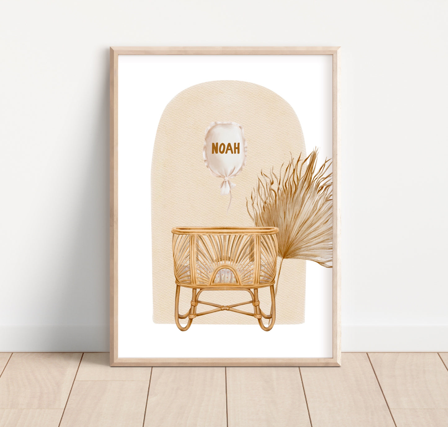 Personalized Boho Name Nursery Print