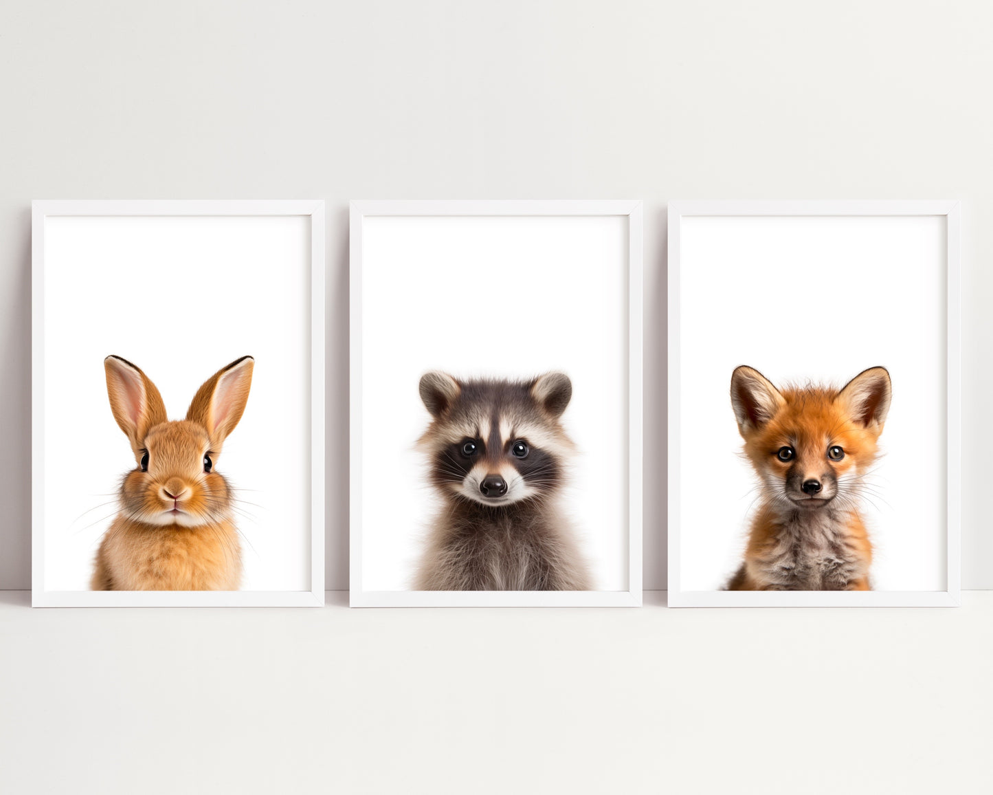 Set of 6 Baby Animals Nursery Prints