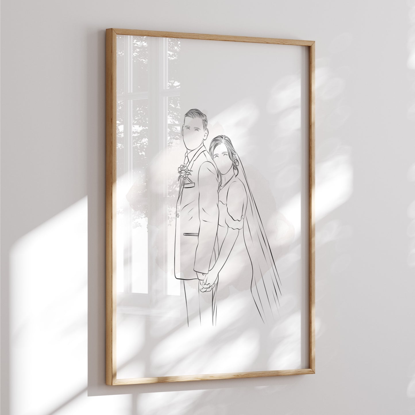 Personalized Line Drawing / Family Poster