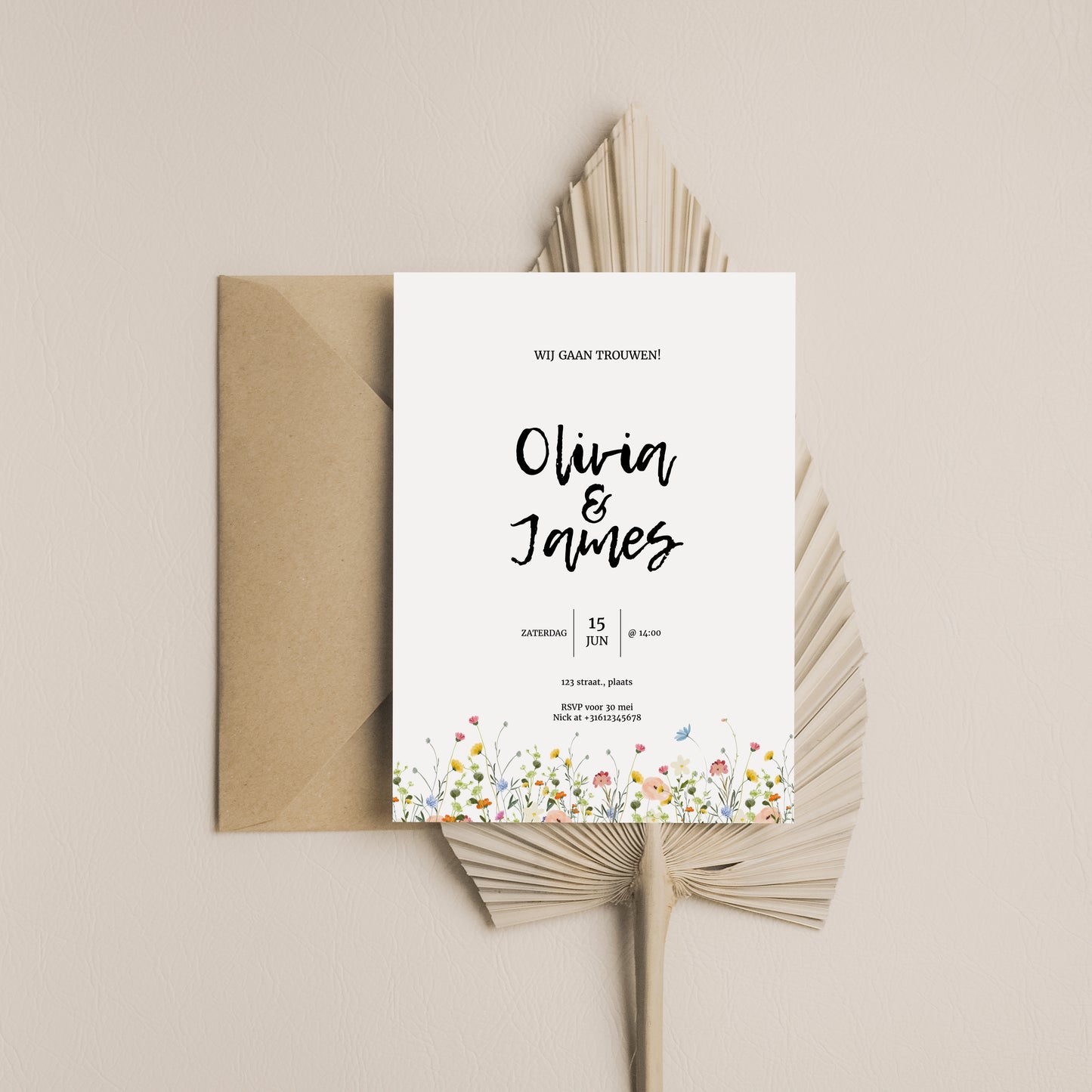 Printable Wedding Invitation / Wedding Card