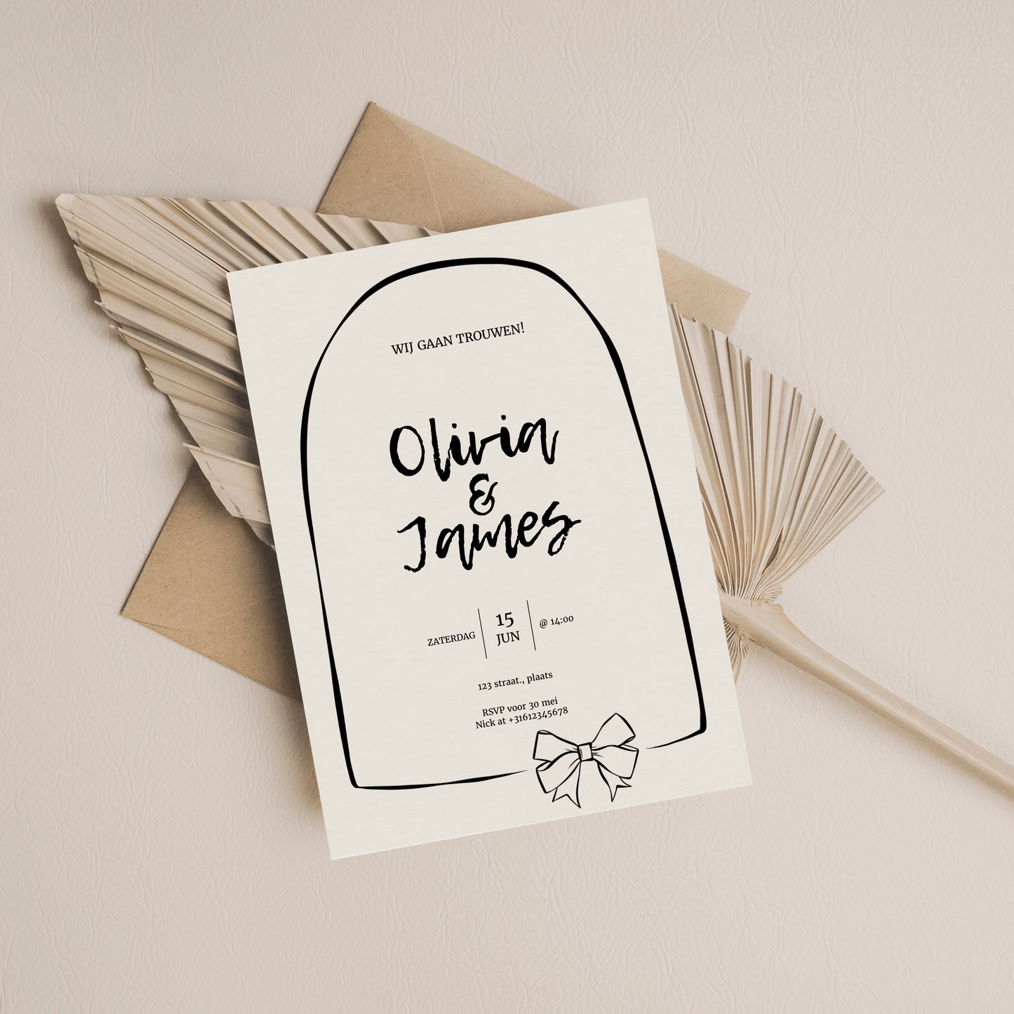 Printable Wedding Invitation / Wedding Card